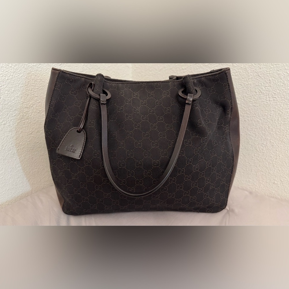 Vintage Gucci GG Canvas Tote Bag | Brown